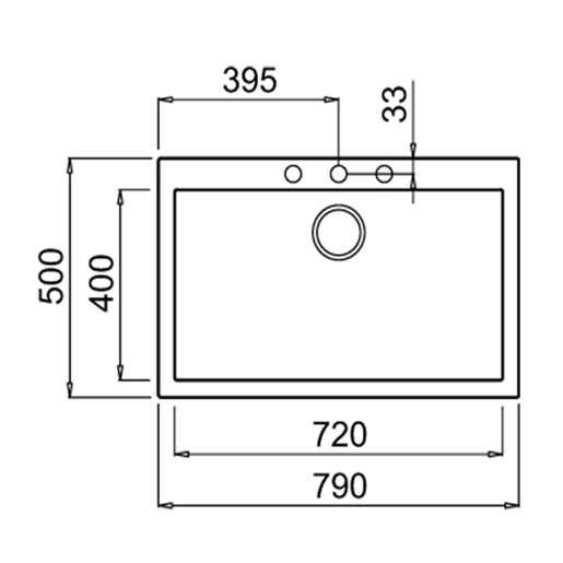 Elleci Quadra 130 Bianco sudoper