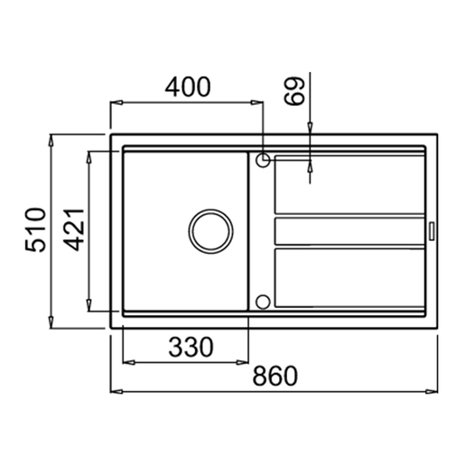 Elleci Best 400 Bianco sudoper