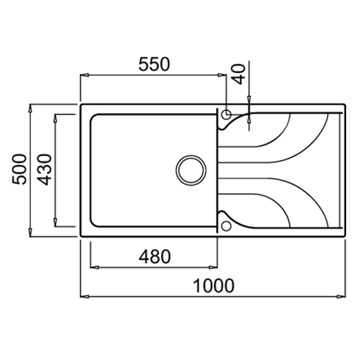 Elleci Ego 480 Bianco sudoper