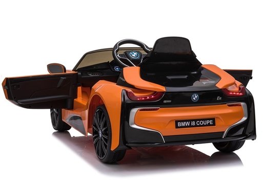 Licencirani auto na akumulator BMW I8 JE1001 narančasti
