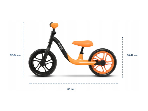 Lionelo dječji bicikl - guralica Alex 12" narančasti