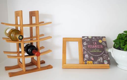 ZELLER stalak za boce za vino, bambus, 29x16x42 cm 13580