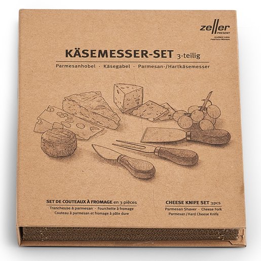 ZELLER set noževa za sir, 3 kom 25590