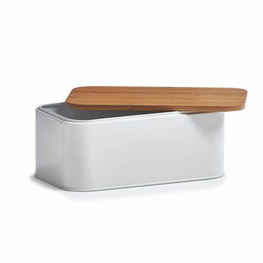 ZELLER kutija za kruh, bambus/metal 25370