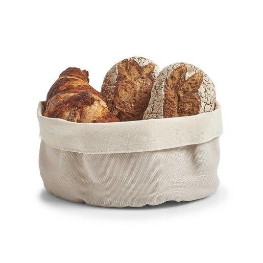 ZELLER platnena košara za kruh 20x12 cm, siva-bež 18001