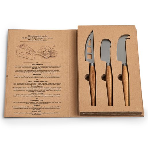 ZELLER set noževa za sir, 3 kom 25593