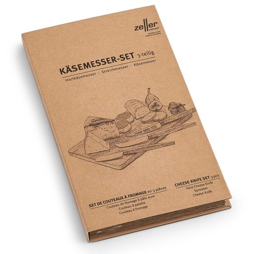 ZELLER set noževa za sir, 3 kom 25593