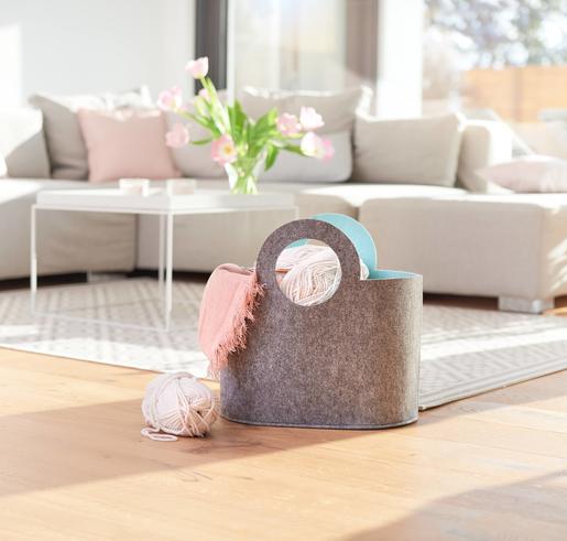 ZELLER košara za rublje,"Two-tone", cca. 40x25x40 cm 14383