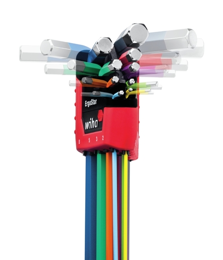 WIHA 41979 Ključevi imbus set magicring 1,5-10 ErgoStar color