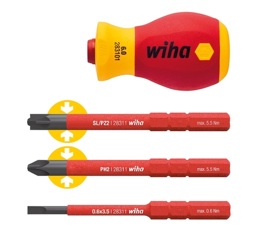 WIHA 41230 VDE Slim Vario set bit + držač 4/1 6mm Stubby