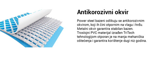 BESTWAY montažni bazen s filter pumpom i ljestvama - 956 x 488 x 132 cm