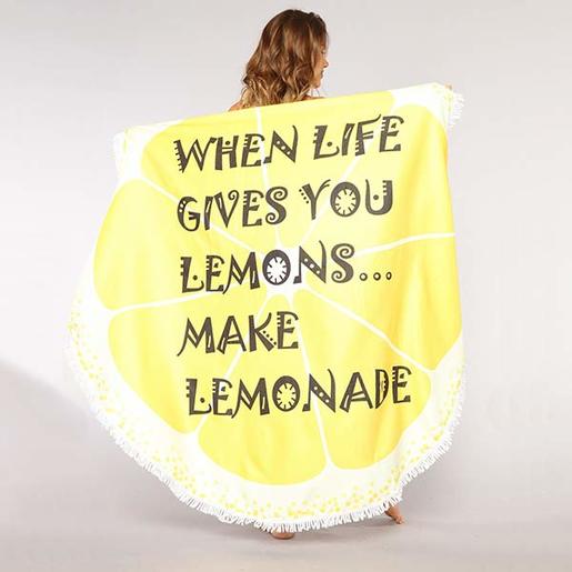Okrugli ručnik za plažu Lemonade
