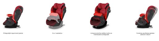 Cybex autosjedalica Pallas M fix 9-36 kg sl rumba red dark red 517001353