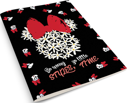Bilježnica,  Disney Minnie, A4, linije, meki uvez