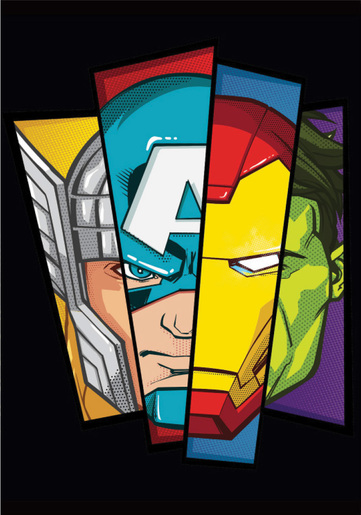 Bilježnica Avengers A4, linije, meki uvez