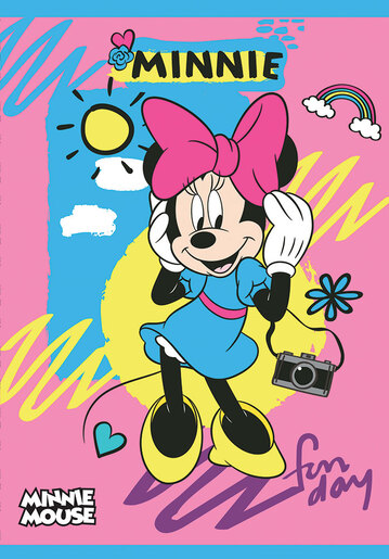 Bilježnica,  Disney Minnie, A4, geometrijska, meki uvez