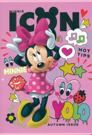Bilježnica,  Disney Minnie, A4, geometrijska, meki uvez