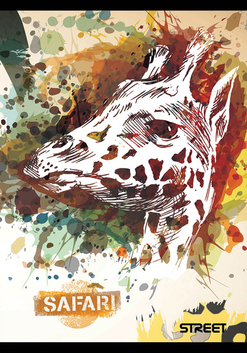 Bilježnica SAFARI, A4, linije, meki uvez