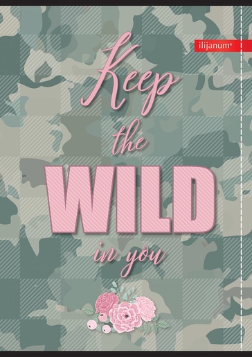 Bilježnica  ILIJANUM CAMOUFLAGE, A4, linije, meki uvez