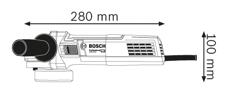 BOSCH Professional mala kutna brusilica GWS 9-115