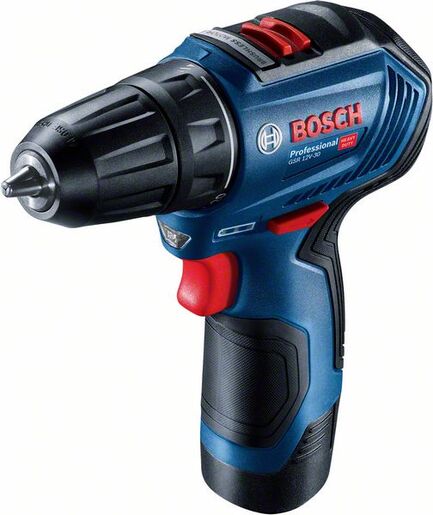 BOSCH Professional akumulatorska bušilica-izvijač GSR 12V-30 (2x 2,0Ah + GAL 12V-40, kovčeg)