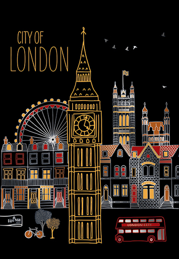 Bilježnica CITIES 3D, A4, linije, meki uvez Lipa Mill