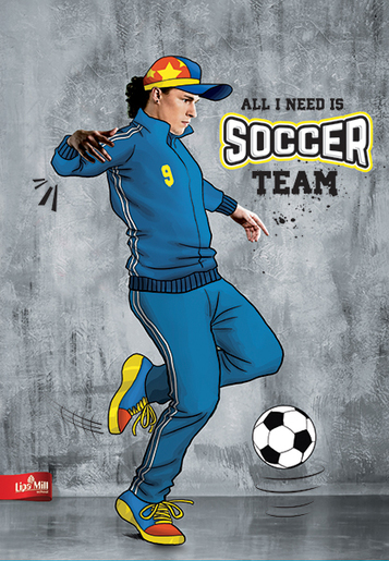 Bilježnica BOYS 2u1 naslovnica, A4, linije, meki uvez Lipa Mill