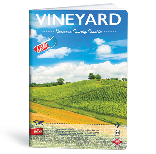 Bilježnica POST CARD, A4, linije, meki uvez Lipa Mill