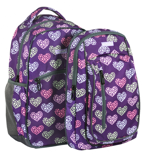 Školski anatomski ruksak 2u1 WHOOSCH JUNIOR Purple Heart