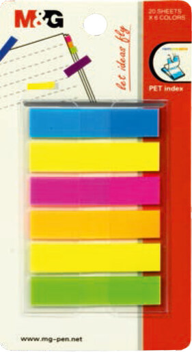 Samoljepljivi listići M&G 6 boja x 20 listića