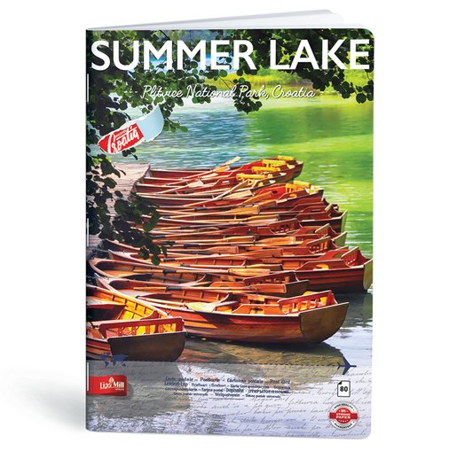 Bilježnica POST CARD, A4, linije, meki uvez Lipa Mill