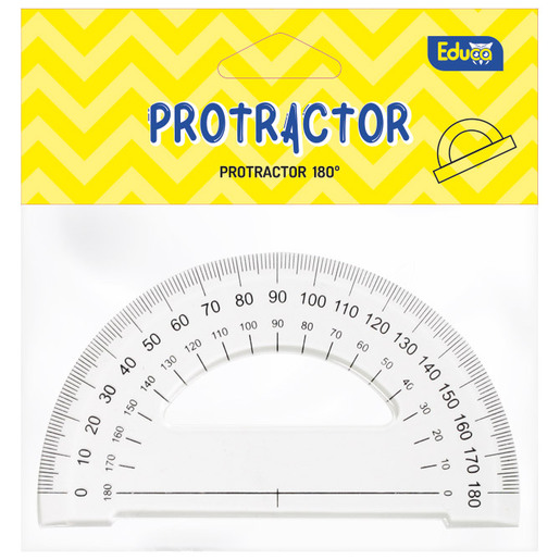 Kutomjer, Educa 180°, PVC, 9,2 cm,