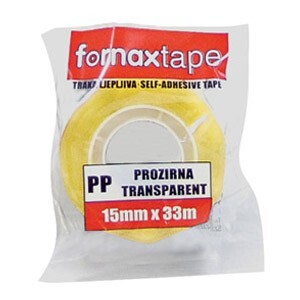Traka ljepljiva, Fornax, 15 mm/33 m, prozirna