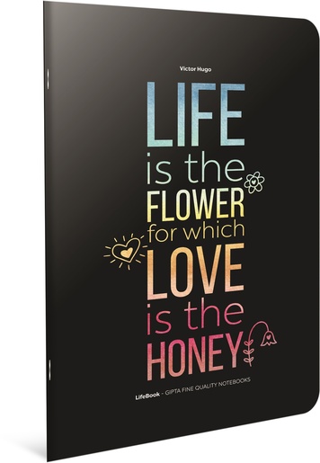 Bilježnica Life Book, A4, kvadratići, meke korice