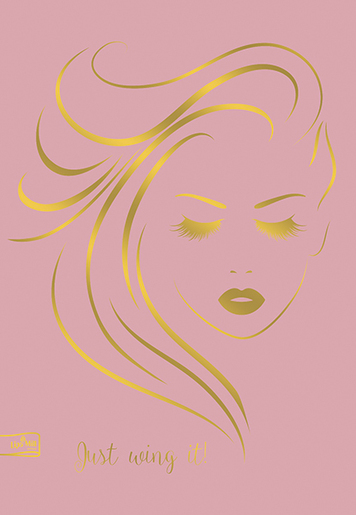 Bilježnica GOLD ROSE, A4, kvadratići, meki uvez Lipa Mill