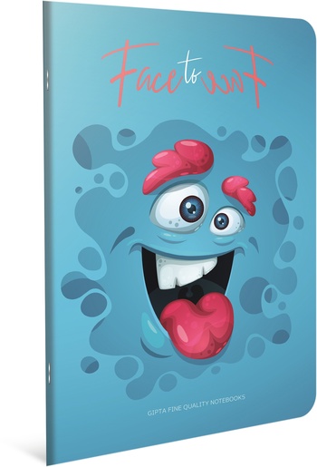 Bilježnica Face to Face, A4, kvadratići, meke korice