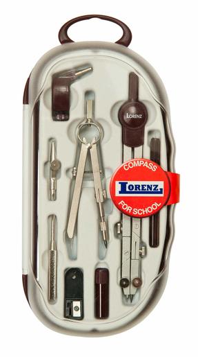 Šestar školski garnitura, 8-djelni BROWN Lorenz