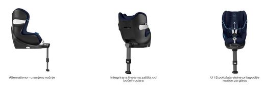 Cybex autosjedalica Sirona M2 I-size 0-19 kg s bazom M I-size _ premium black black 519000959