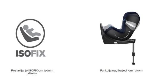 Cybex autosjedalica Sirona M2 I-size 0-19 kg s bazom M I-size _ premium black black 519000959