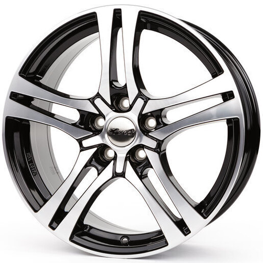 Aluminijski naplatak RC Design RC26 7,5x17 5/115 ET40 06 Crno Polirana/Schwarz Glanz Voll-Poliert - EAN kod 4250145405383