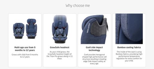 Maxi-Cosi autosjedalica Titan Pro 9-36 kg scribble black