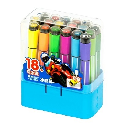 Flomasteri M&G s pečatom plavi