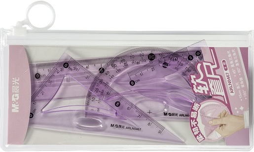 Geometrijski set M&G flexi 1/4 rozi