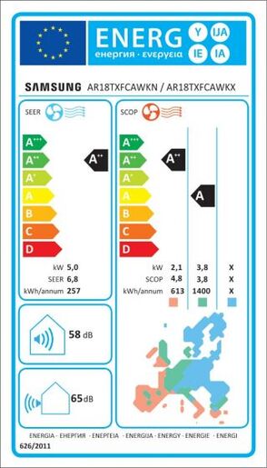 Samsung klima uređaj  AR18TXFCAWKNEU Wind Free Comfort