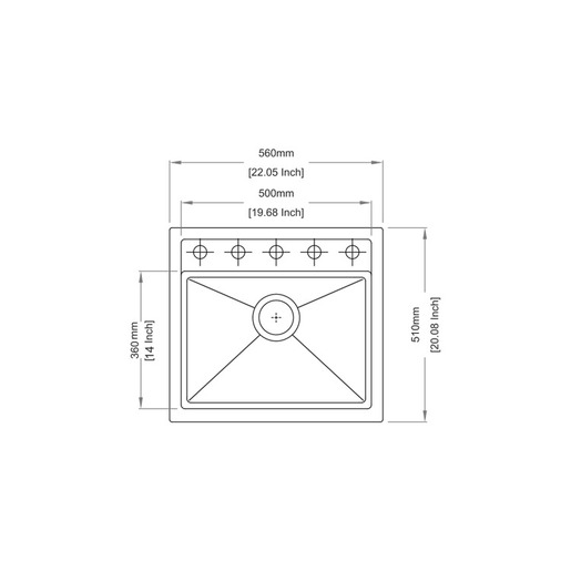 SHR Carysil Waltz 560 FE crni sudoper