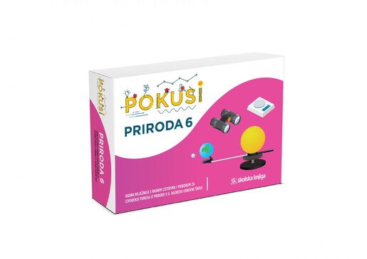POKUSI – PRIRODA 6 - radna bilježnica Priroda 6 s radnim listovima i priborom za izvođenje pokusa iz prirode za 6. razred osnovne škole