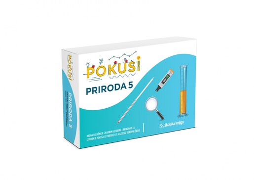 POKUSI – PRIRODA 5 - radna bilježnica Priroda 5 s radnim listovima i priborom za izvođenje pokusa iz prirode za 5. razred osnovne škole