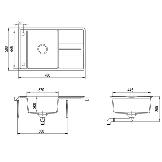 Helika Bella SQB101-AW Alba sudoper