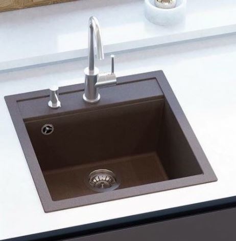 Helika Quadro SQQ100-AW Black metallic sudoper