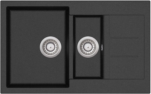 Helika Tesa SQT151-W Black metallic sudoper